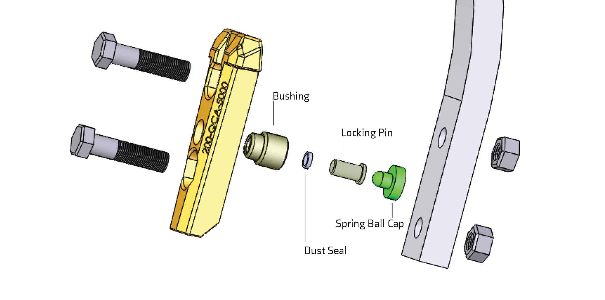 200-QCA-drawing 200 Speed-Loc Adapter Assembly