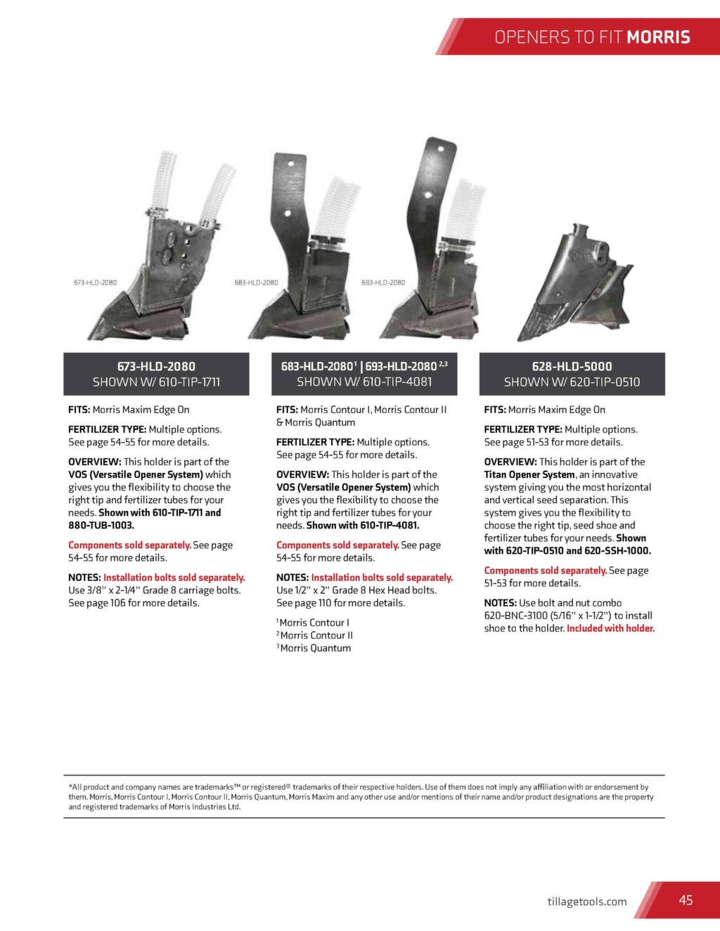 2020 Product Catalogue Bourgault Tillage Tools